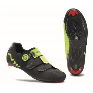 Pánské tretry Northwave Phantom Carbon Black/Yellow Fluo                        