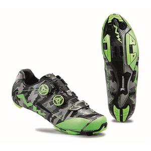 Pánské tretry Northwave Extreme Xc Refl.Camo/Green Fluo                         