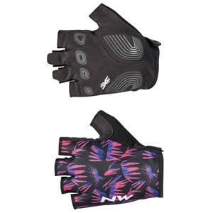 Dámské rukavice Northwave Active Woman Short Fingers Glove Black/Purple         