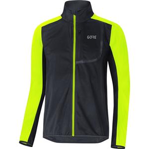 GORE C3 WS Jacket-black/neon yellow                                             